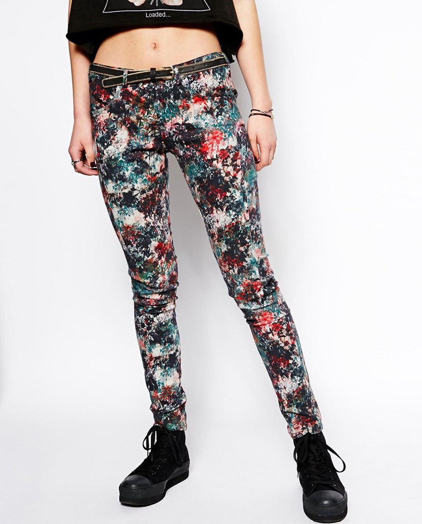By Zoe Floral Print Jeans