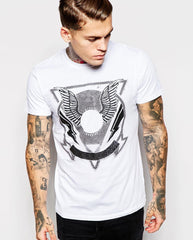 Diesel T-Shirt T-Clar Winged Triangle Print